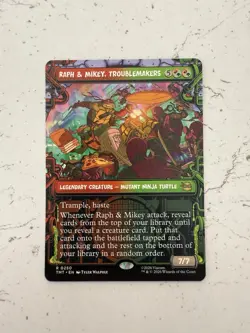 Magic: The Gathering TMNT Raph & Mikey, Troublemakers (Showcase) FOIL R 0250 NM - Image 1