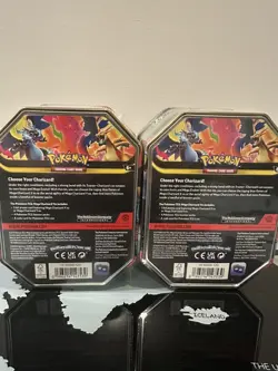 Lot of 2 Pokemon TCG Mega Charizard X + Y ex Tin Bundle Sealed - Image 2