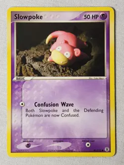 Played (MP) Slowpoke - Non-Holo #80 FireRed and LeafGreen Pokemon TCG - Image 1
