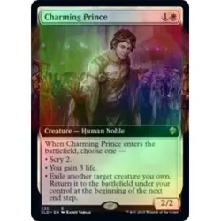 FOIL CHARMING PRINCE (EXTENDED ART) Throne Of Eldraine ELD Magic MTG MINT CARD - Image 1