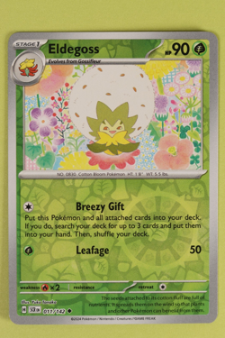 Eldegoss 011/142 Reverse Holo Pokemon TCG Stellar Crown NM NP - Image 1