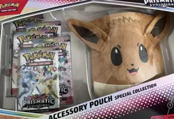Pokemon TCG Prismatic Evolutions Accessory Pouch Special Collection Box Sealed - Image 1