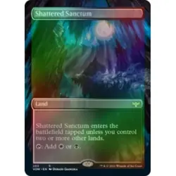 FOIL SHATTERED SANCTUM (BORDERLESS) Innistrad: Crimson Vow VOW Magic MTG CARD - Image 1