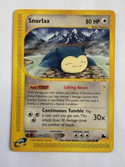 Snorlax CGC Pokemon WOCT Hot Springs Low POP 33 2003 Skyridge - Image 1