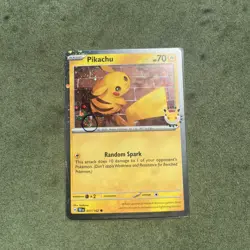 🌀PERFECT PLACEMENT Fart Swirl 🌀 - Pikachu 51/162 Stamped 2026 Pokemon Day - Image 1