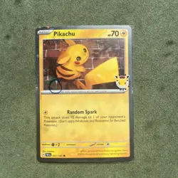 🌀PERFECT PLACEMENT Fart Swirl 🌀 - Pikachu 51/162 Stamped 2026 Pokemon Day - Image 2