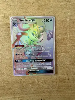 Pokemon Greninja GX Secret Rare Full Art Holo 133/131 Sm-Forbidden Light English - Image 1
