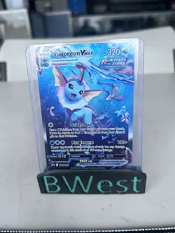 Vaporeon VMax NM LP Sword & Shield Promo SWSH182 Pokemon - Image 1