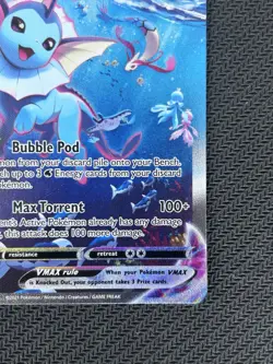 Vaporeon VMax NM LP Sword & Shield Promo SWSH182 Pokemon - Image 5