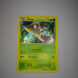 Snivy - BW06 BW06 Holo Promo Black And White Promo Pokemon Damaged - Image 1