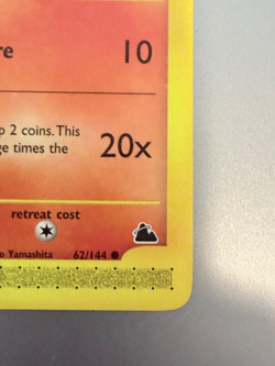 2003 Pokemon Growlithe 62/144 Skyridge Regular NEVER PLAYED e-Reader NM-Mint - Image 3