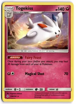Pokemon TCG Togekiss 138/214 Sm-Unbroken Bonds Holo - Image 1