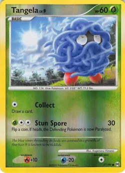 Tangela 77/99 Common Arceus Pokemon Reverse Holo Lightly Played - Image 1