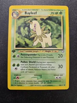 Pokemon 1st Edition Neo Genesis Bayleef 28/111 NEAR MINT - Image 1