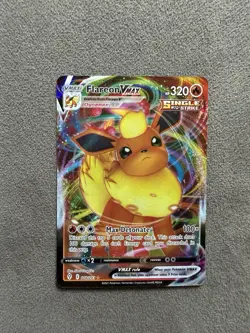 Flareon VMAX Ultra Rare SWSH07: Evolving Skies 018/203 NM Pokemon TCG - Image 1