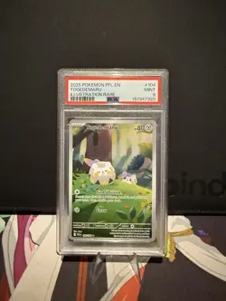 2025 POKEMON PFL EN TOGEDEMARU ILLUSTRATION RARE #104 💎 PSA 9 - Image 1