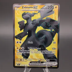 Zekrom ex 158/086 Black Bolt English Pokemon TCG NM Ultra Rare - Image 1