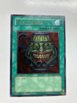 USA Seller Yugioh Pot of Greed DPKB-EN029 Ultimate Rare 1st Edition VLP/NM - Image 1