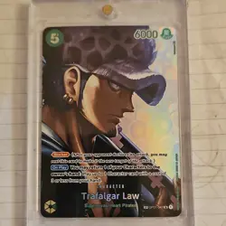 Bandai Trafalgar Law Super Rare Holo OP01-047 Kingdom's of Intrigue One Piece - Image 1