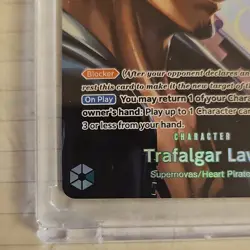 Bandai Trafalgar Law Super Rare Holo OP01-047 Kingdom's of Intrigue One Piece - Image 3