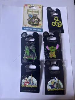 Disney Parks Pin Lot Limited Release Stitch Mickey Donald EPCOT Animal Kingdom - Image 1
