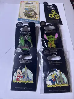 Disney Parks Pin Lot Limited Release Stitch Mickey Donald EPCOT Animal Kingdom - Image 2