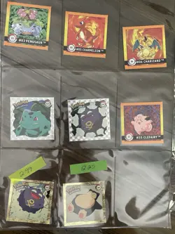 Pokemon Artbox Series 1 Vintage Sticker Set Bulbasaur Prizm Snorlax Gold 70+ - Image 1