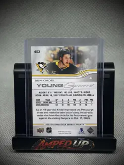 2025-26 Upper Deck Series 2 - Young Guns Ben Kindel #453 UD Exclusives /100 (RC) - Image 2