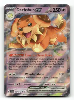 Dachsbun ex 67/142 - Stellar Crown - Pokemon Card NM/M - Image 1