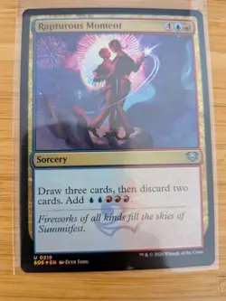 MTG Rapturous Moment (FOIL) 0219 Secrets of Strixhaven M/NM Free UK P&P - Image 1