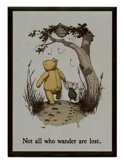 Pooh "Not all who wander are lost" Individual Card Sleeve Legion 50 MTG Original - Image 1