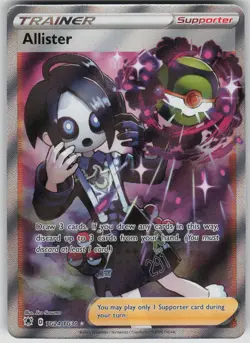 Pokemon TCG Allister Ultra Rare SWSH10 Astral Radiance Trainer Gallery TG24/TG30 - Image 1