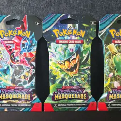 Pokemon S&V Twilight Masquerade Sleeved Booster Pack Art Bundle [ Set of 4 ] Lot - Image 4