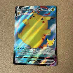 Pokemon Celebration Pikachu Card Lot Of 5. Flying Surfing V VMAX Pikachu Cards - Image 2