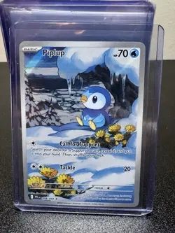 Pokemon TCG Holo Piplup #98 Pokemon Phantasmal Flames NM - Image 1