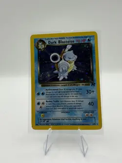 Pokemon TCG Dark Blastoise Holo Rare Card 3/82 With Swirl 💫NM/LP - Image 1