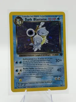 Pokemon TCG Dark Blastoise Holo Rare Card 3/82 With Swirl 💫NM/LP - Image 3