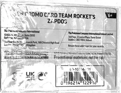 Team Rocket's Zapdos (Gamestop Exclusive) 070/182 Holo Pokemon NM - Image 2