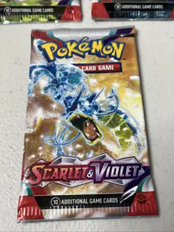 Pokemon Scarlet Violet Base Set Booster Pack Lot of 3 Factory Sealed - Image 4