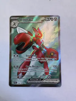 Pokemon TCG Scizor EX Temporal Forces Ultra Rare Full Art 195/162 - Image 1