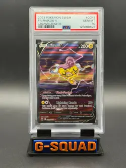 Pokemon TCG Raikou V GG41/GG70 PSA 10 Crown Zenith Holo Full Art Ultra Rare - Image 1