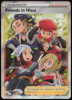 Friends in Hisui 148/159 NM Crown Zenith Ultra Rare Pokemon - Image 1