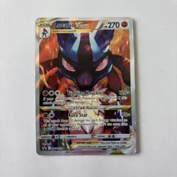 Pokemon TCG Lucario VSTAR SWSH291 Crown Zenith Promo Card Near Mint Condition - Image 1