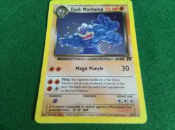 Pokemon Dark Machamp 10/82 Holo Card Team Rocket - Image 1
