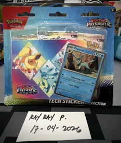 Pokemon TCG Prismatic Evolutions Tech Sticker Collection - Image 1