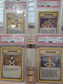 Pokemon Gym Heros/Challenge Trainer PSA Set of 8 - Image 2