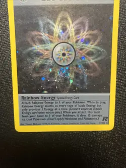 Pokemon 2000 Team Rocket Rainbow Energy (17/82) w/ SWIRL! - Image 3
