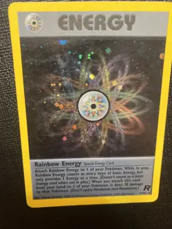 Pokemon 2000 Team Rocket Rainbow Energy (17/82) w/ SWIRL! - Image 4