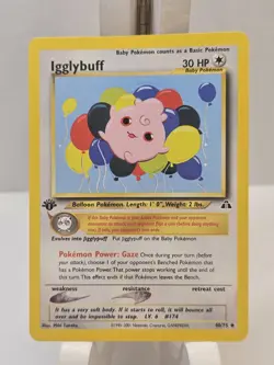 Igglybuff 1st Edition 40/75 Neo Discovery Regular Uncommon Pokemon TCG - Image 1