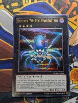 Yugioh - Number 70: Malevolent Sin - DUSA-EN014 Ultra Rare 1st Edition - Image 1